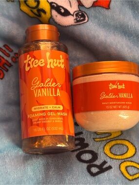 Golden Vanilla Foaming Gel Wash & Moisturizing Scrub